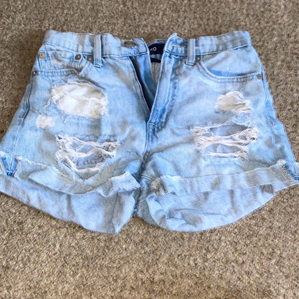 Aeropostale High Rise Jean Shorts